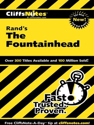 cover image of CliffsNotes on Rand's The Fountainhead